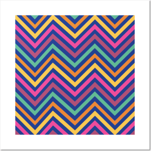 Colorful Chevron Posters and Art